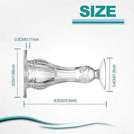 SafeStop™ Crystal Clear Door Stopper