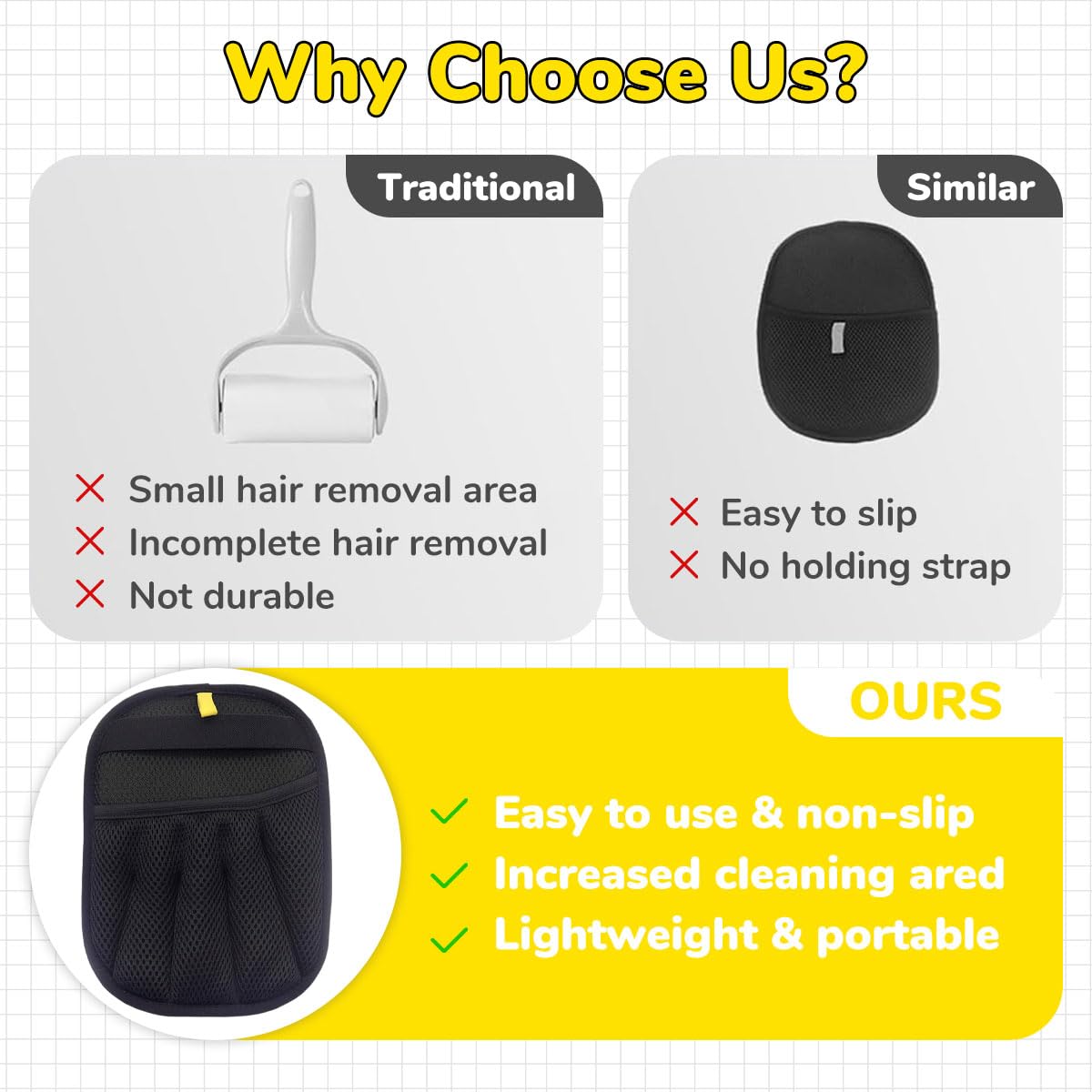 Sheddo™ Pet Hair Remover Glove