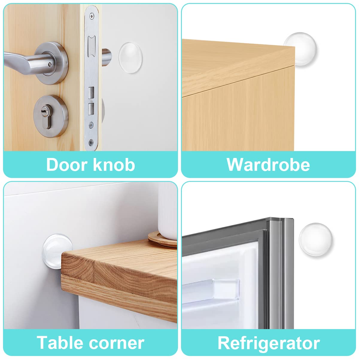 BumpGuard™ Premium Round Silicone Wall Protector