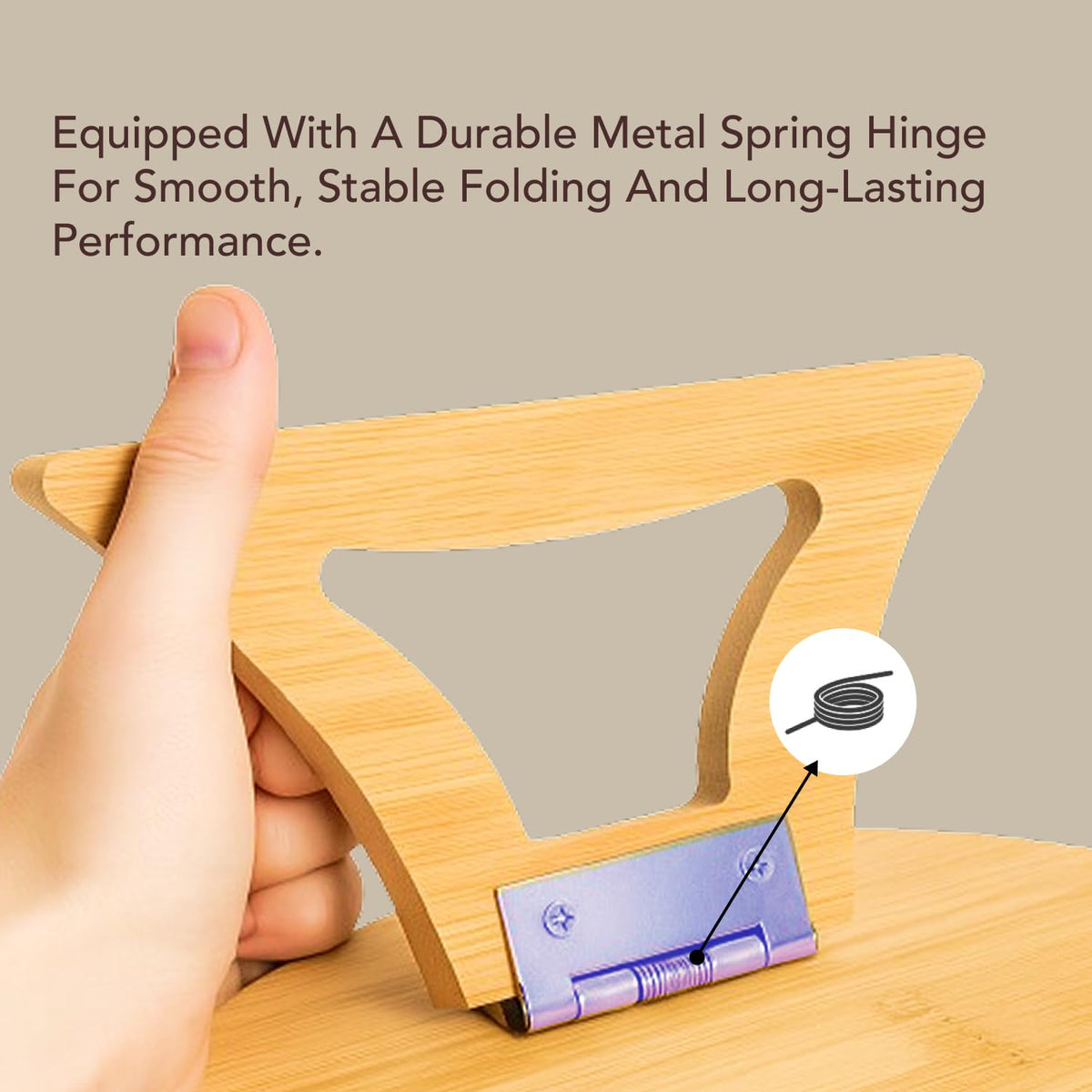 Ambia™ Premium Bamboo Sofa Side Table Clip