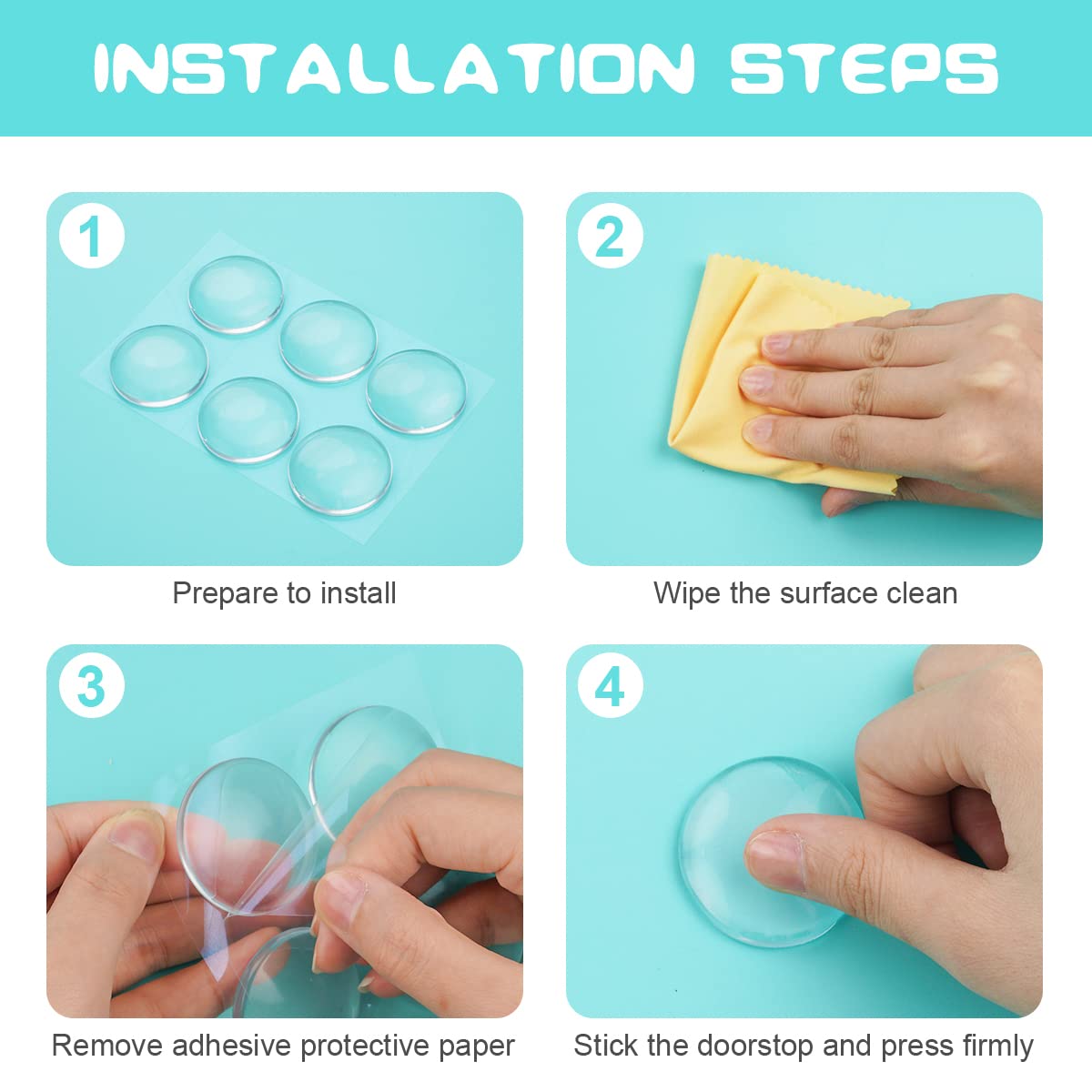 BumpGuard™ Premium Round Silicone Wall Protector