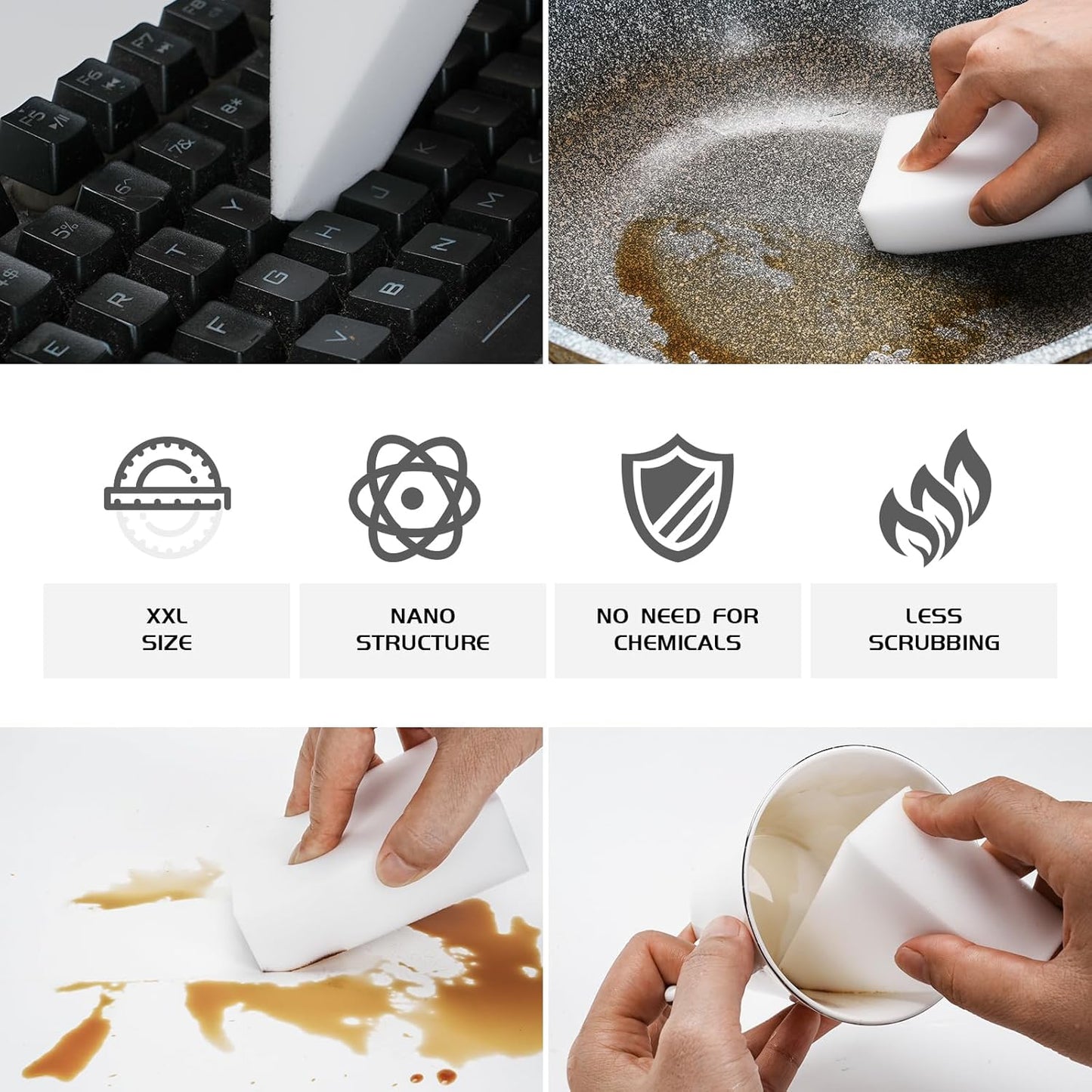 Sofix™ Magic Cleaning Sponge (Pack of 10)