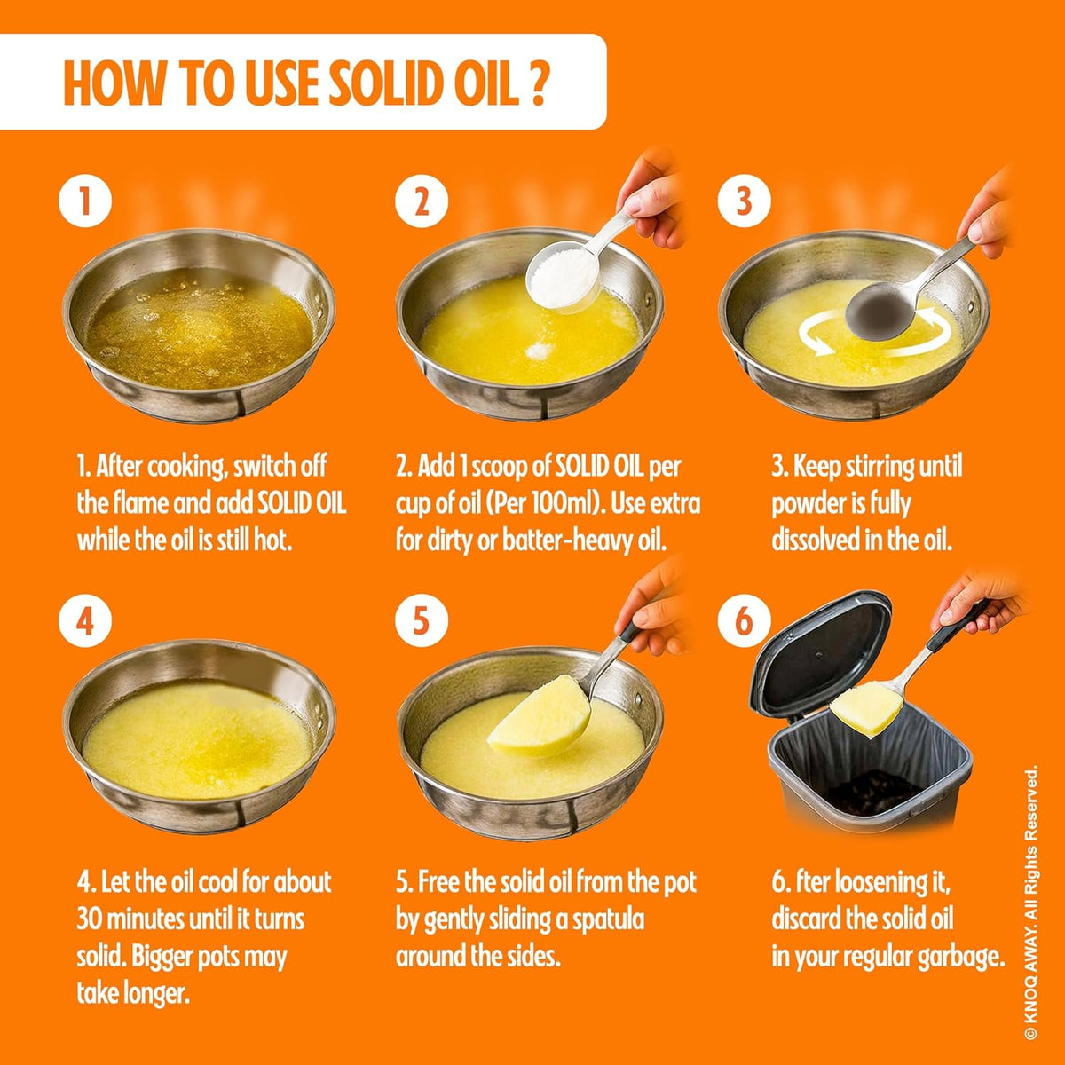 SolidifyX™ Kitchen Oil Solidifying Powder