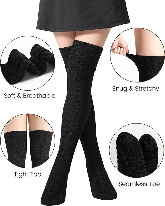 ThermoLush™ Ultra-Warm Thigh Socks (Buy 2 Get 1 FREE 🔥)