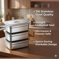 Storiva™ Leakproof Steel Food Container