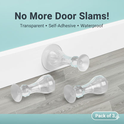 SafeStop™ Crystal Clear Door Stopper